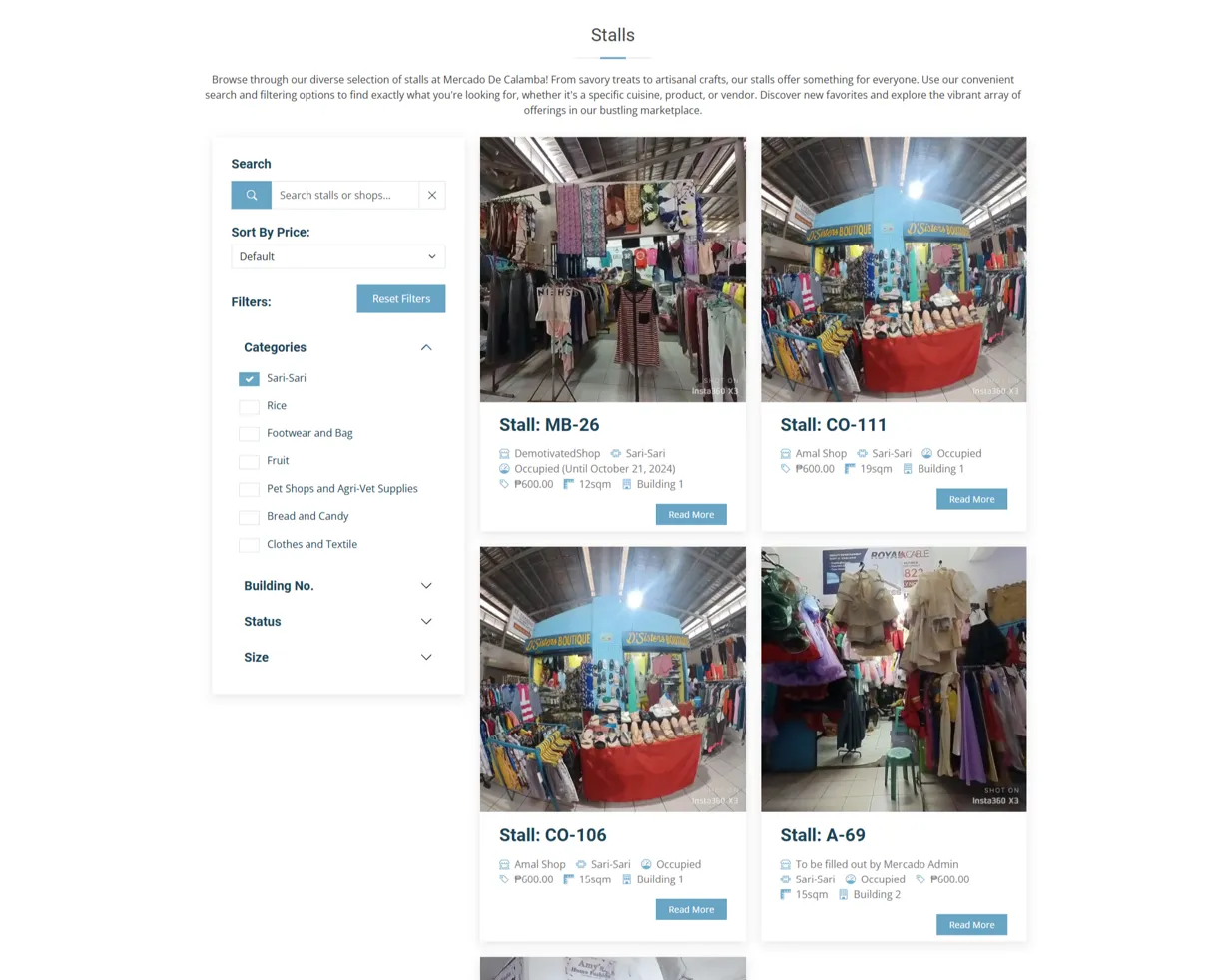 Stall Management System for Mercado De Calamba image 5
